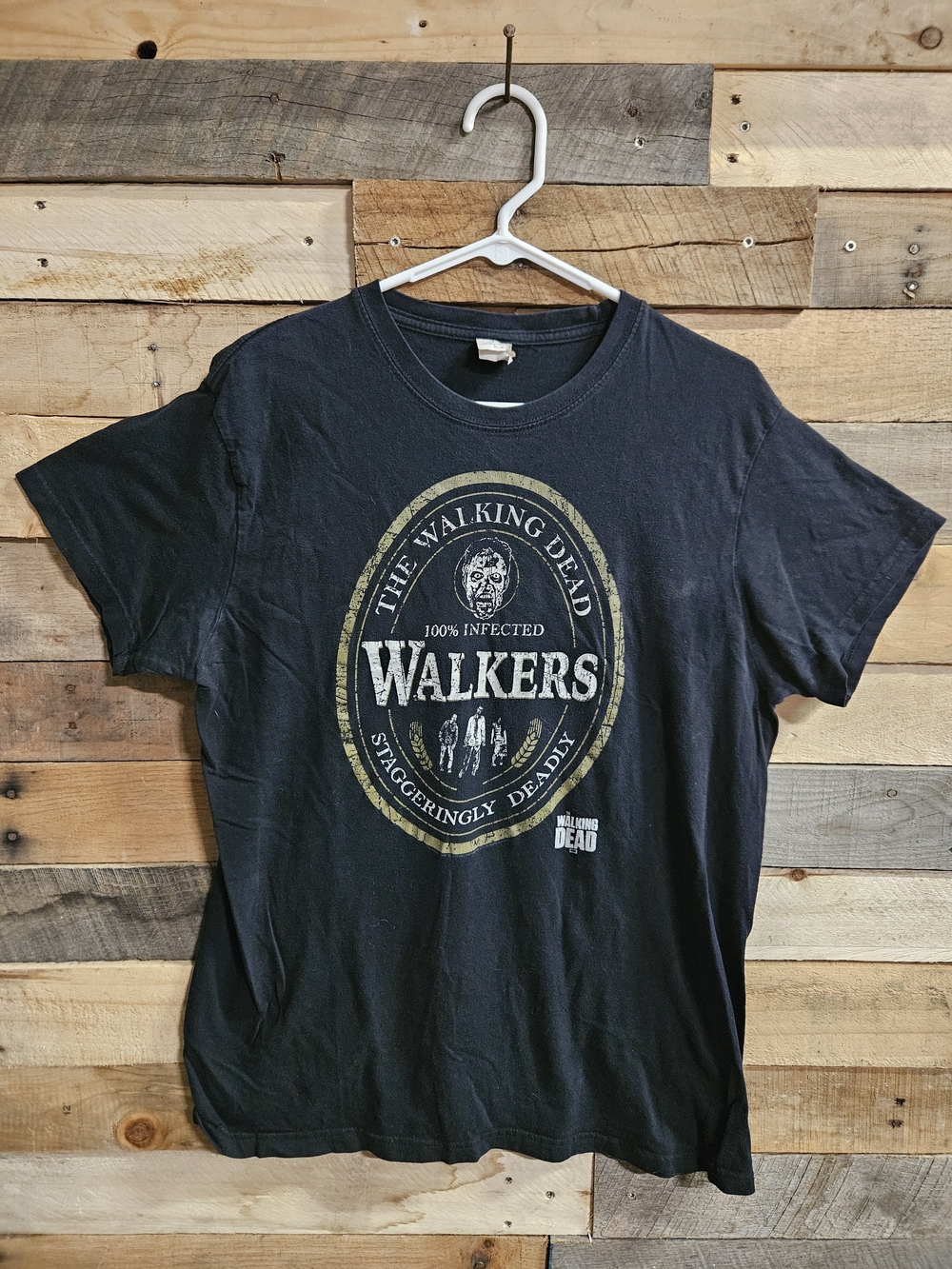 Black 'Walkers' Graphic Short‑Sleeve Tee